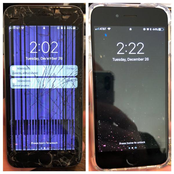 Black iPhone 7 Screen Protector Waukesha