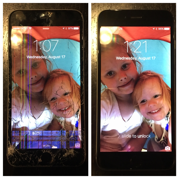 Shattered iPhone Screen Repair